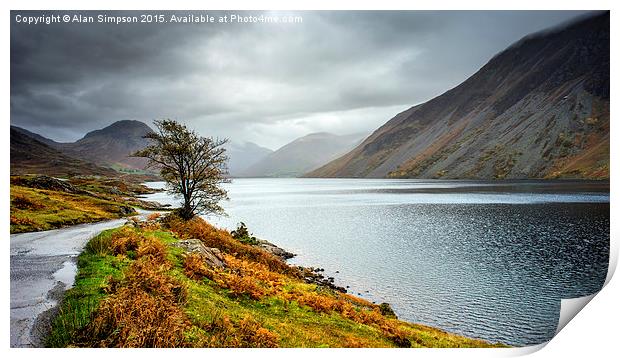  Wast Water Print by Alan Simpson