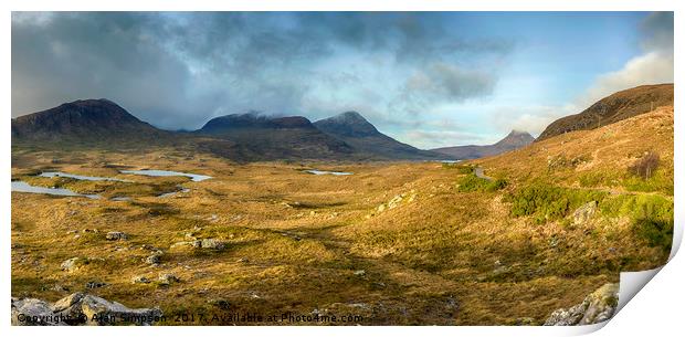 Sutherland Valley Print by Alan Simpson