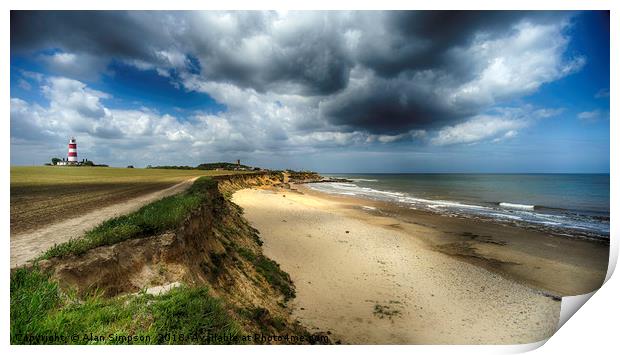 Happisburgh Print by Alan Simpson