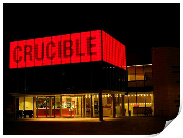  The Crucible, Sheffield Print by Andrew Wright