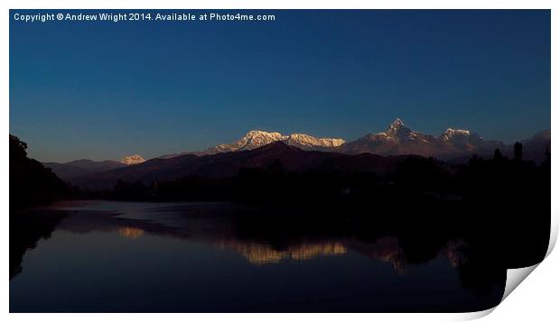  Himalayan Reflections Print by Andrew Wright