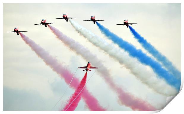  The red arrows 2015  Print by Andy Stringer