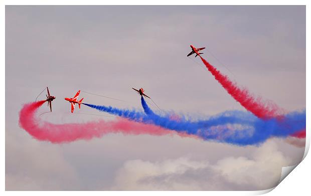  The red arrows 2015 break Print by Andy Stringer