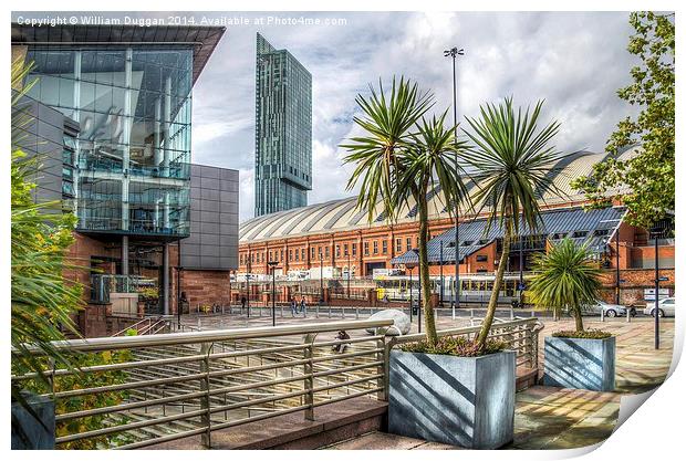  Manchester Central Palm Trees  Print by William Duggan