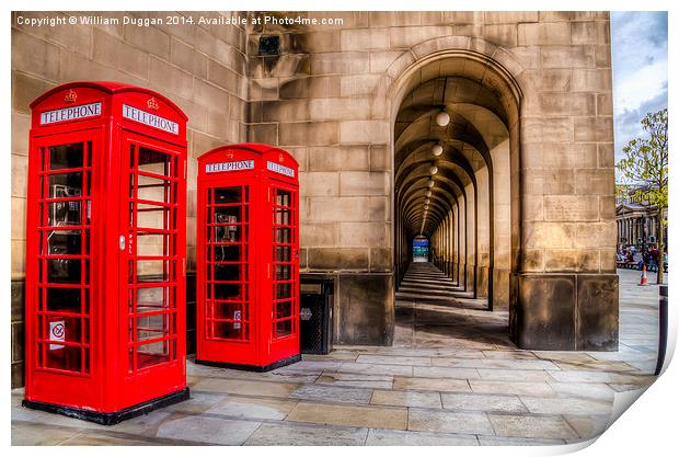  The Red Telephone Box,s  Print by William Duggan