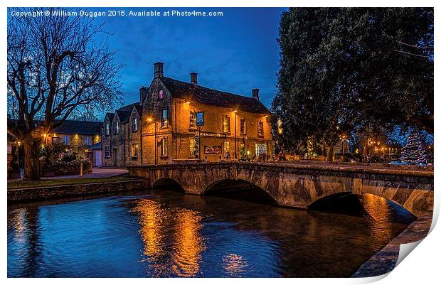 Bourton on Water ,Cotswolds. Print by William Duggan