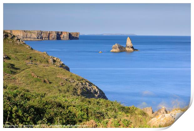 Church Rock view (Broad Haven) Print by Andrew Ray