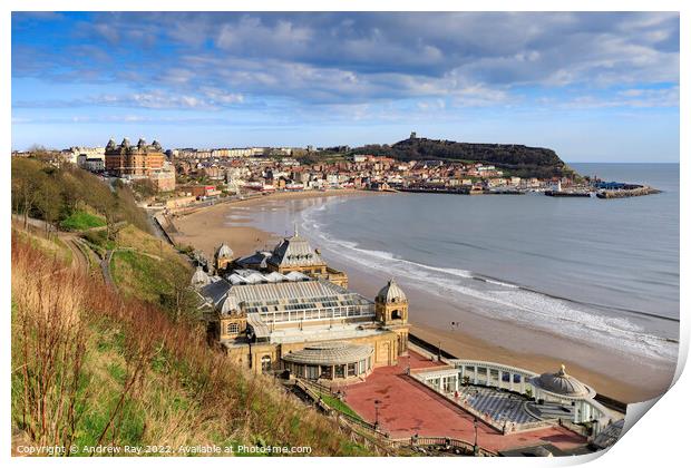 South Bay at Scarborough copy Print by Andrew Ray