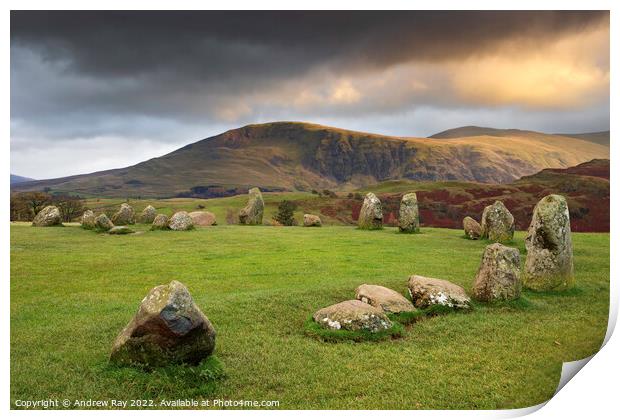 Castlerigg Stone Circle  Print by Andrew Ray