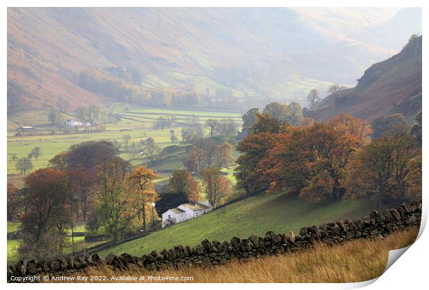Autumn above St John’s in the Vale  Print by Andrew Ray