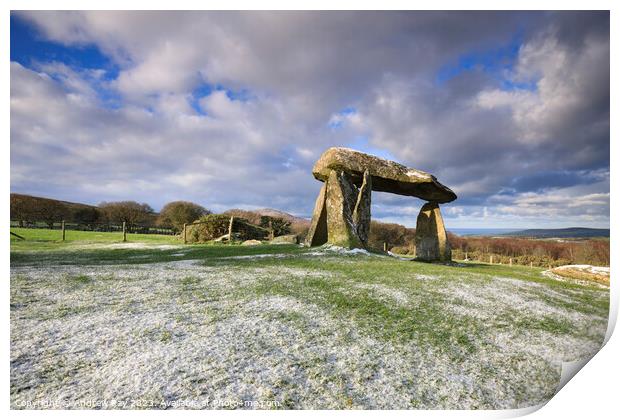 Winter at Pentre Ifan  Print by Andrew Ray