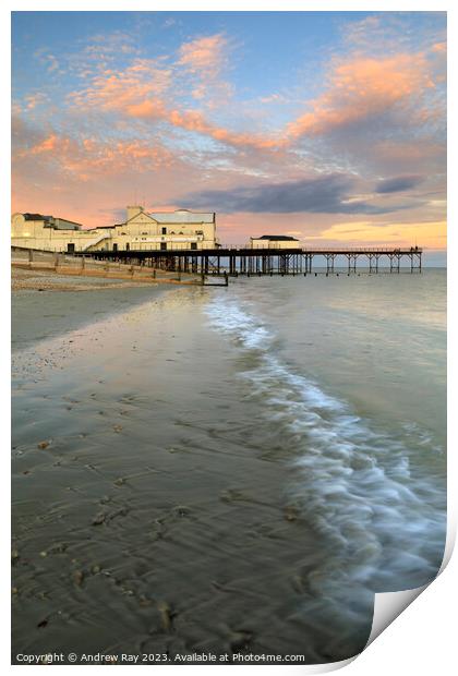 Wave at sunset (Bognor Regis)  Print by Andrew Ray