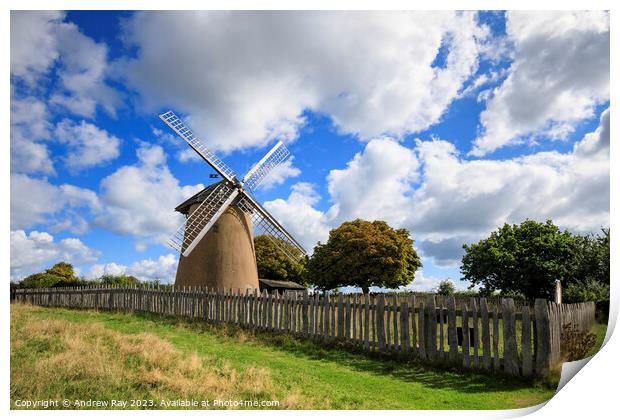 Bembridge Windmill  Print by Andrew Ray