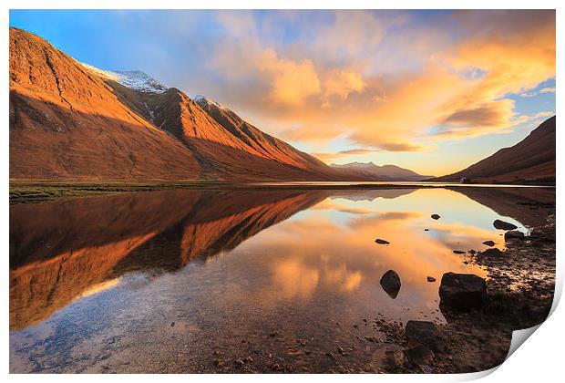 Last Light at Loch Etive Print by Andrew Ray