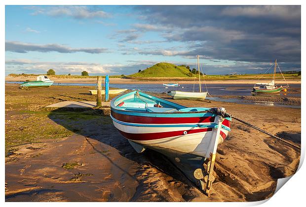 Boats at Alnmouth. Print by Andrew Ray