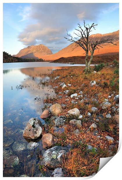 First Light (Loch Clair) Print by Andrew Ray