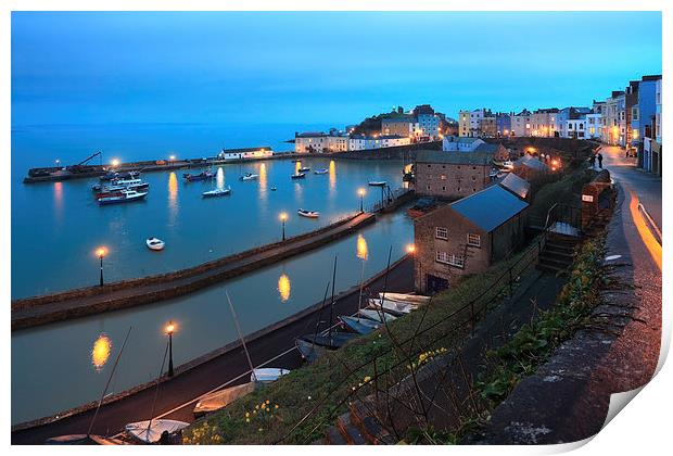 Tenby Twilight Print by Andrew Ray