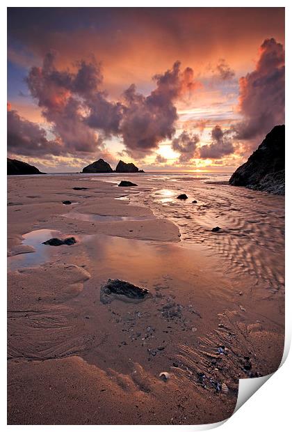 Sunset at Holywell Print by Andrew Ray