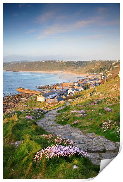 Coast Path to Sennen Print by Andrew Ray