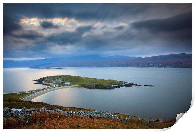 Sunset over Loch Eriboll Print by Andrew Ray