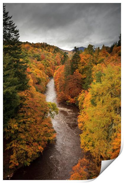 Autumn Colour (River Garry Print by Andrew Ray