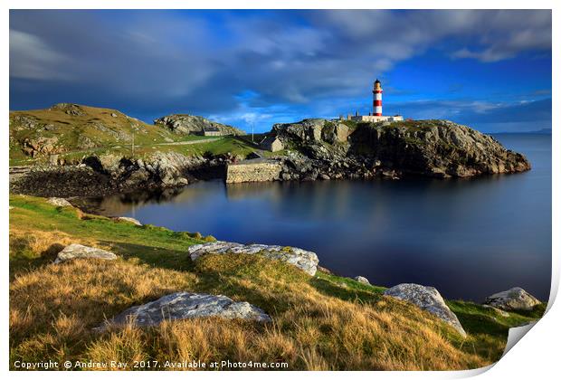 Scalpay Lighthouse Print by Andrew Ray
