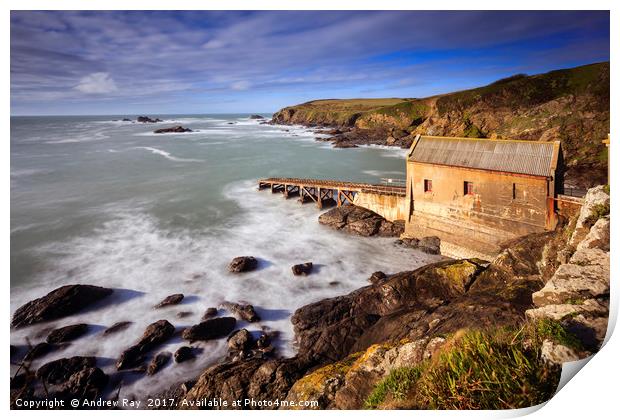Old Lifeboat Station (Lizard)  Print by Andrew Ray