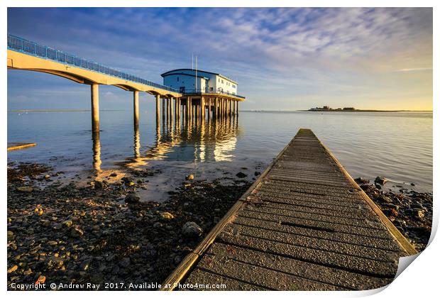 Roa Island Ferry Slip Print by Andrew Ray