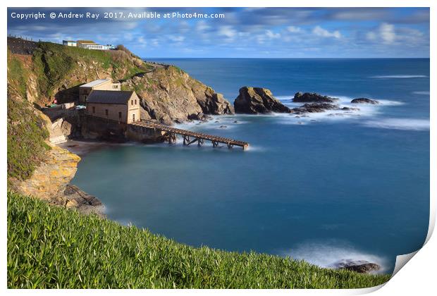 Towards the Old Lifeboat Station (Lizard) Print by Andrew Ray