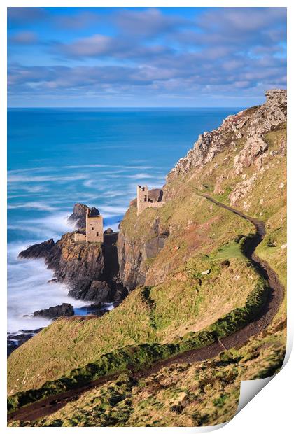 Path to the Crown Mines (Botallack) Print by Andrew Ray