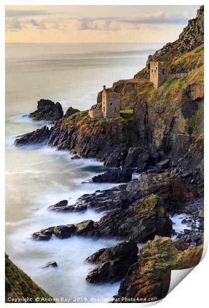 Summer evening (Botallack) Print by Andrew Ray