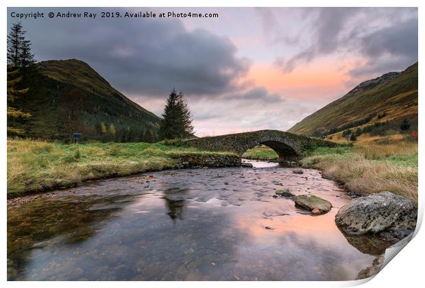 Sunrise at Butter Bridge Print by Andrew Ray