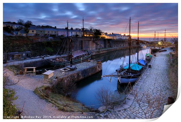 Early morning at Charlestown Print by Andrew Ray