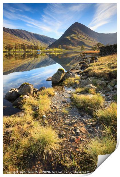 Towards Fleetwith Pike Print by Andrew Ray