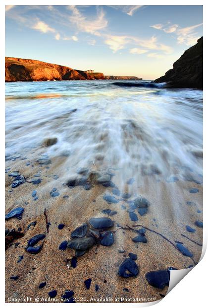 Church Cove (Gulwalloe) Print by Andrew Ray