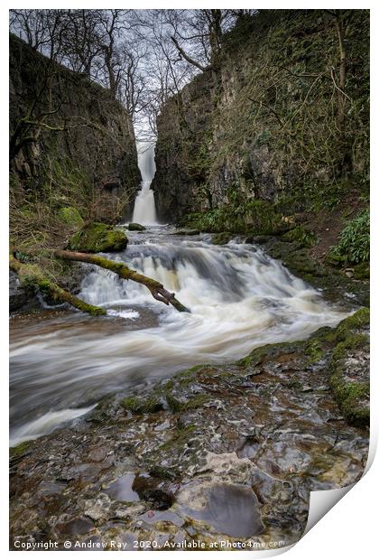 Catrigg Force Waterfall Print by Andrew Ray