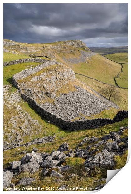 Smearsett Scar view Print by Andrew Ray
