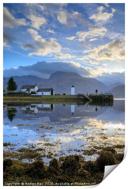 Morning at Corpach Print by Andrew Ray