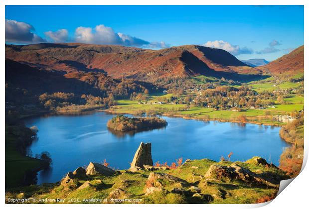 Above Grassmere Print by Andrew Ray