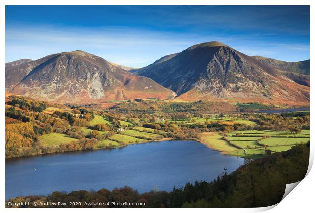 Terrance view (Loweswater) Print by Andrew Ray
