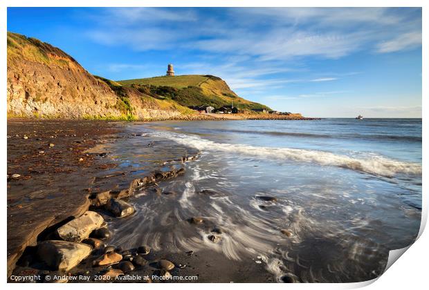 Wave pattern at Kimmeridge  Print by Andrew Ray