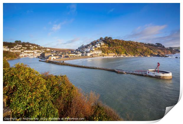 Looe Harbour Entrance Print by Andrew Ray