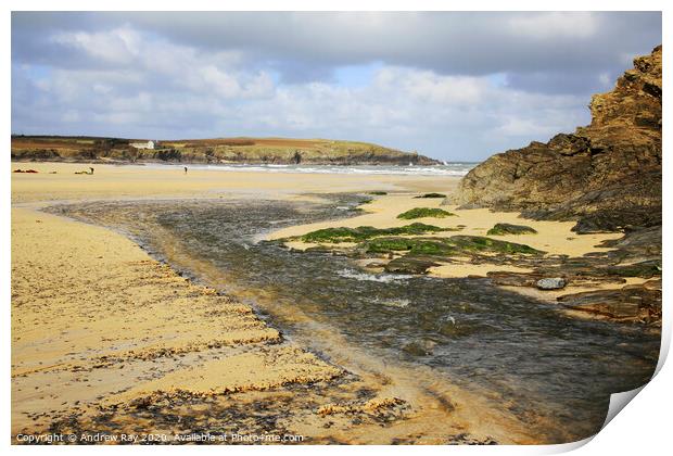 Harlyn Bay Print by Andrew Ray