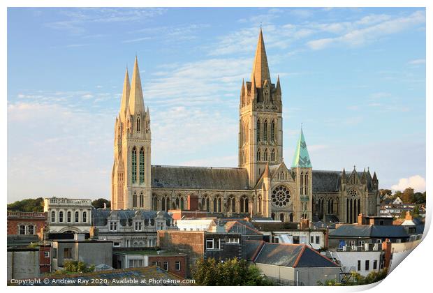 Truro Cathedral Print by Andrew Ray