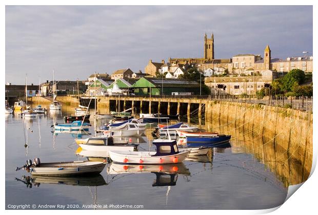 Penzance Harbour Print by Andrew Ray