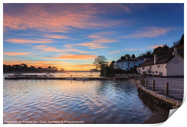 Pandora Inn at sunrise Print by Andrew Ray