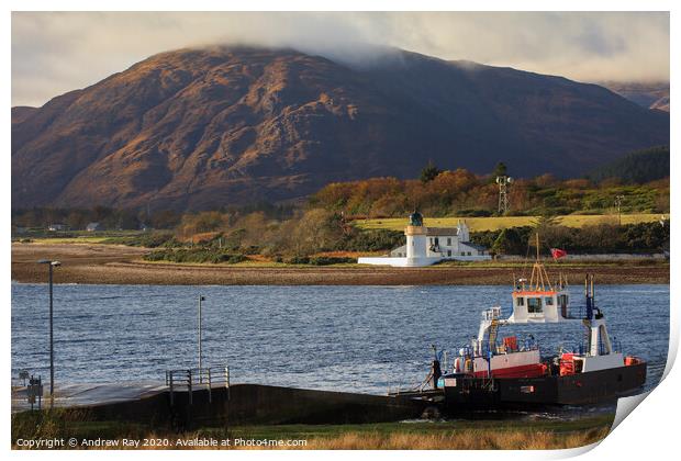 Corran Ferry Print by Andrew Ray