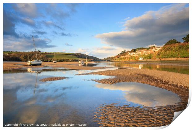 Gannel Reflections Print by Andrew Ray