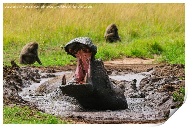 Big Mouth Print by Howard Kennedy