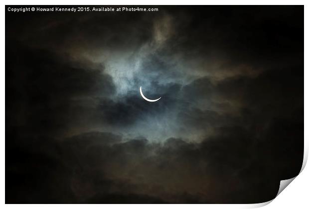 Solar Eclipse Print by Howard Kennedy